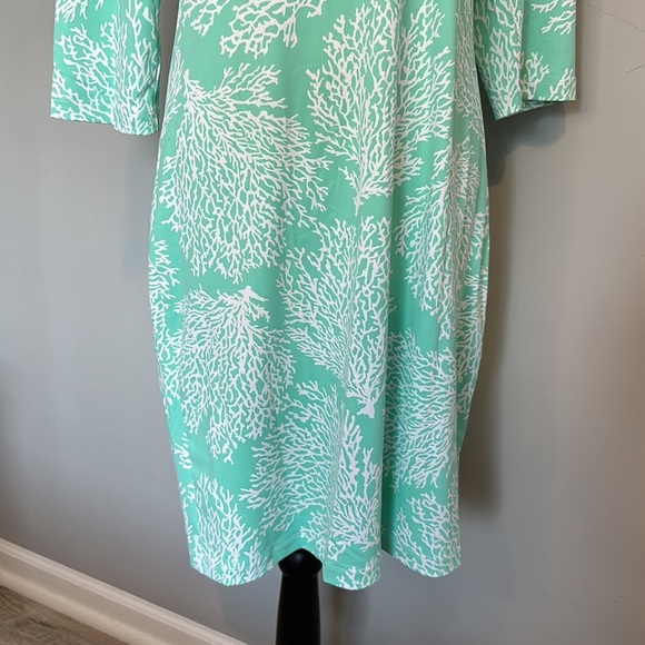Persifor Kilpatrick Shift Ocean Beach East Coast Seafoam Green Dress Large - Picture 3 of 6